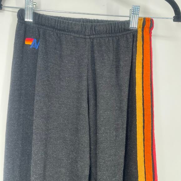 Aviator Nation 5 Stripe Sweatpant Charcoal Size XS Unisex - Picture 10 of 10